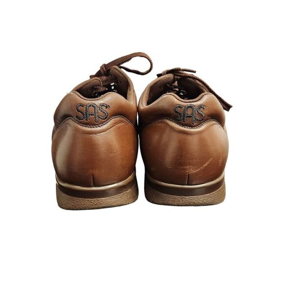 SAS TRIPAD 'TIME OUT' Lace-Up mens 11 WW oxford mulch brown shoes arch support - Picture 6 of 8